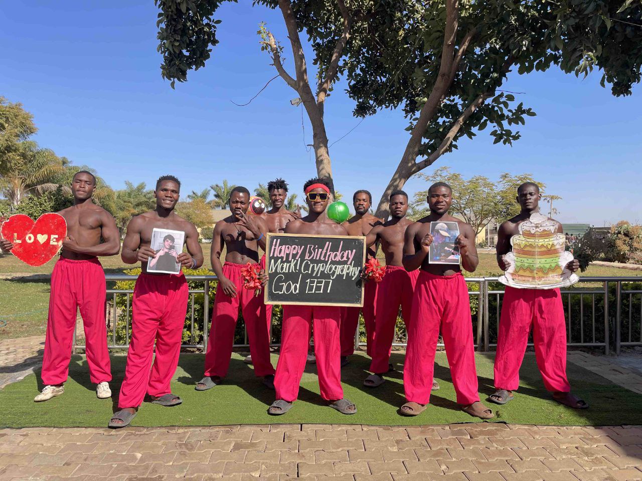 Greeting from Africa happy birthday