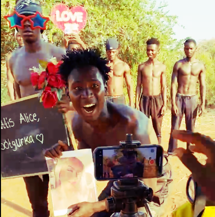 Wolf personalized video greeting performer