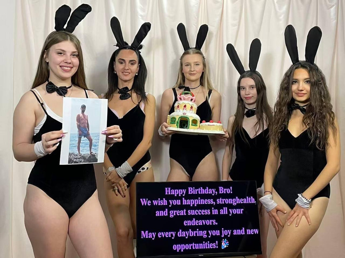Rabbits In Black personalized video greeting performer