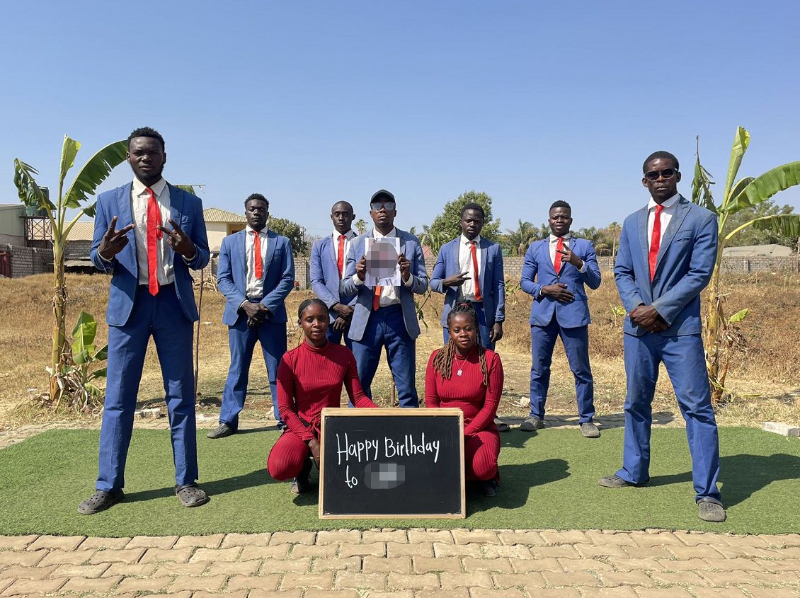 Greeting from Africa &quot;In suits&quot;