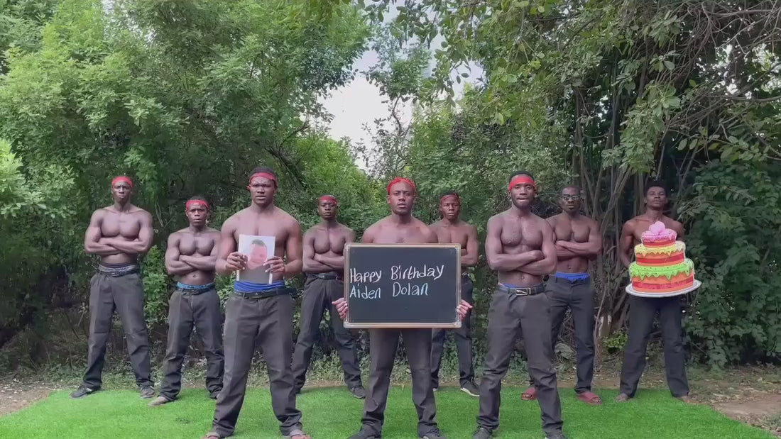 Red Bandages video greeting performance