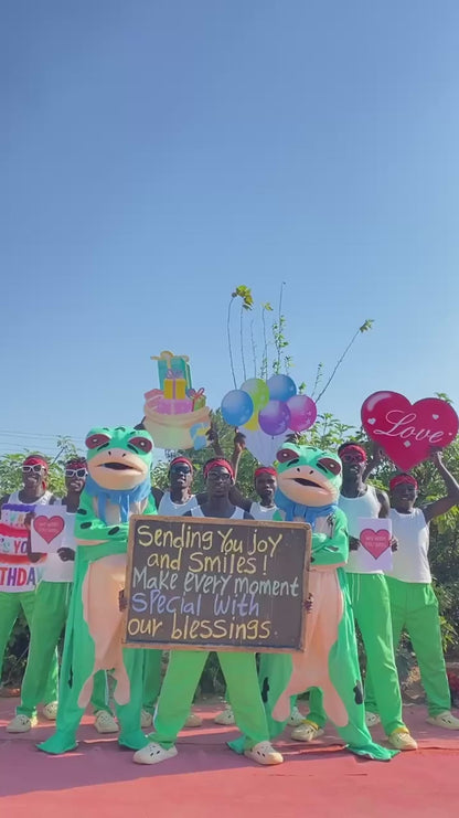 Crazy Frog video greeting performance