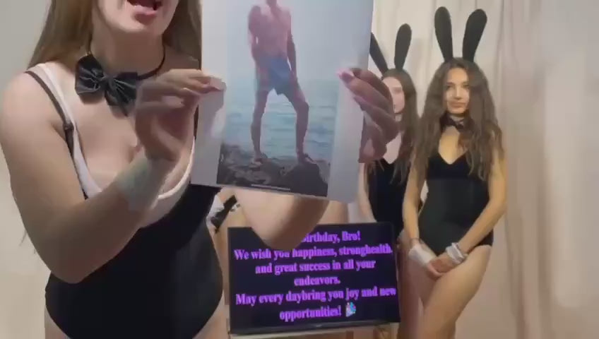 Rabbits In Black video greeting performance