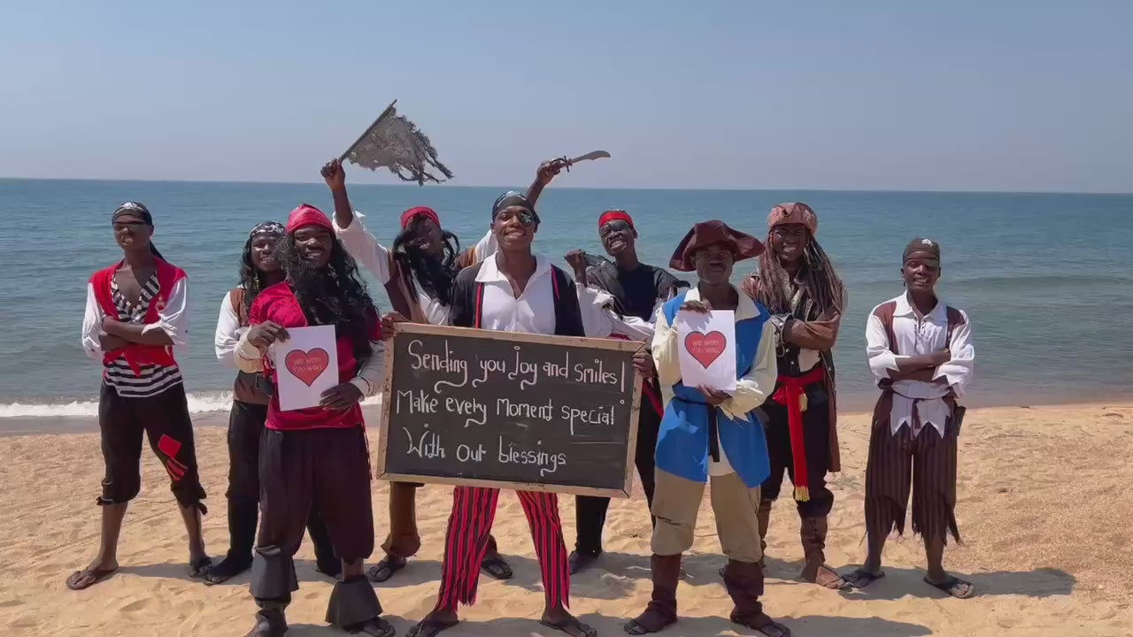 Pirate Crew video greeting performance